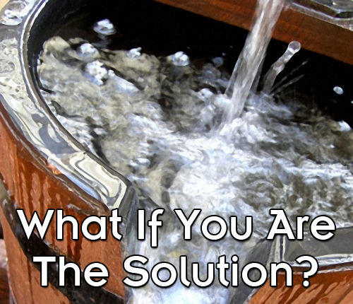 What If You Are The Solution